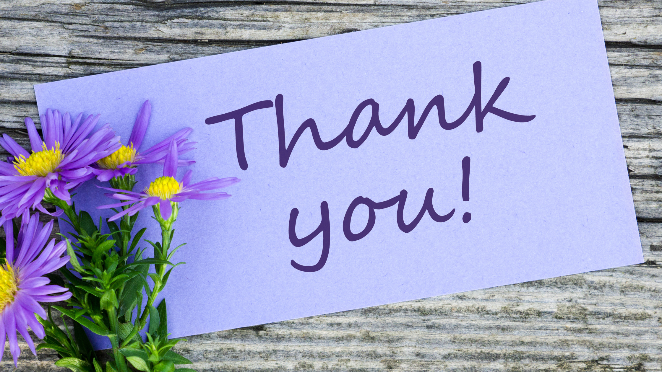 A heartfelt thank you to our supporters